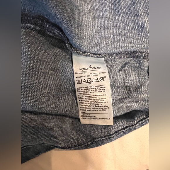 GAP Denim Tiered Mini Dress - Picture 5 of 6